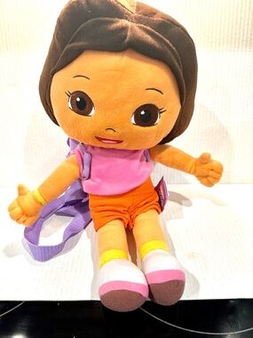 Plush New with Tag Dora the Explorer Kids Doll Backpack -
